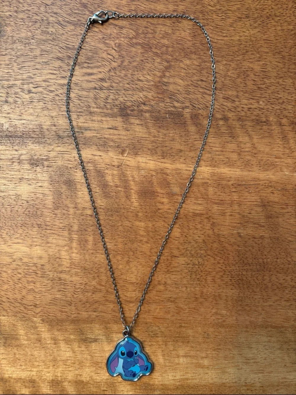 Disney Blue & Purple Stitch Pendant Necklace
